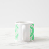 Groene golven espressokop espresso kop (Achterkant)