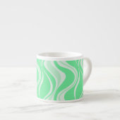 Groene golven espressokop espresso kop (Voorkant rechts)