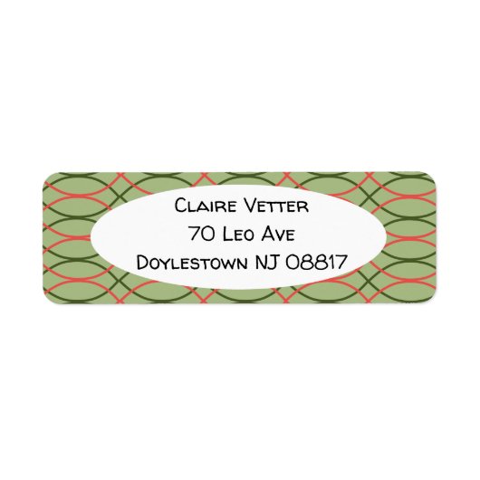 Groene golven etiket (Voorkant)