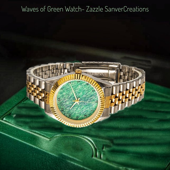 Groene golven horloge (Creator heeft geüpload)