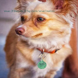 Groene golven huisdierpenning