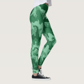 Groene golven leggings (Rechts)