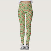 Groene golven leggings (Voorkant)