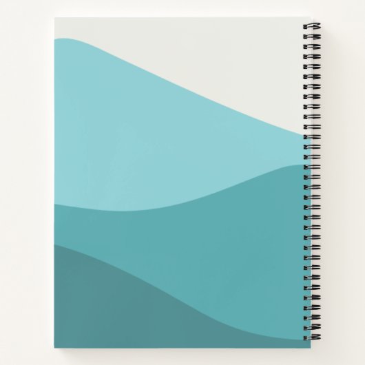 Groene golven notitieboek (Achterkant)