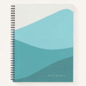 Groene golven notitieboek (Voorkant)