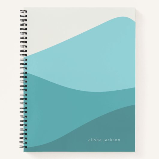Groene golven notitieboek (Voorkant)