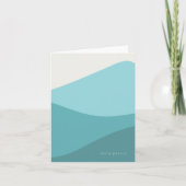 Groene golven notitiekaartje (Voorkant)