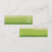 Groene golven - Skinny Mini Visitekaartje (Voorkant / Achterkant)