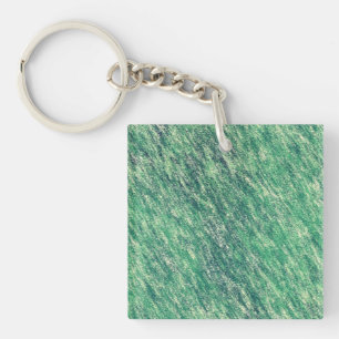 Groene golven sleutelhanger