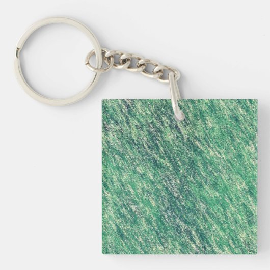 Groene golven sleutelhanger (voorkant)