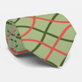 Groene golven stropdas (Opgerold)