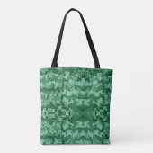 Groene golven tote bag (Achterkant)