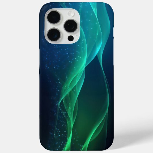 Groene golvende lijnen met stippen Case-Mate iPhone case (Achterkant)