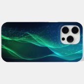 Groene golvende lijnen met stippen Case-Mate iPhone case (Achterkant (horizontaal))