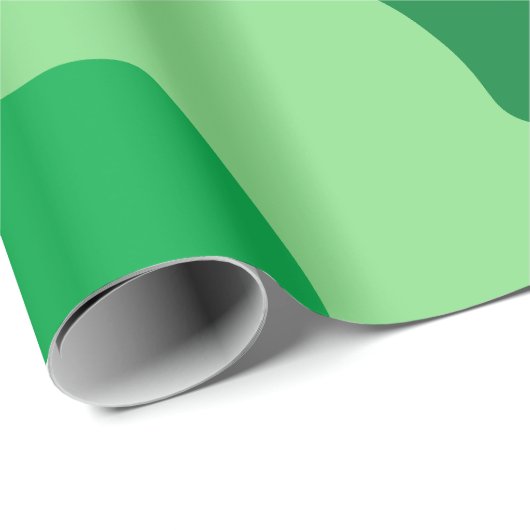 Groene golvende oceaangolven gradiënt cadeaupapier (Rol Hoek)