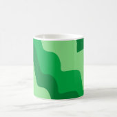 Groene golvende oceaangolven gradiëntpatroon koffiemok (Center)