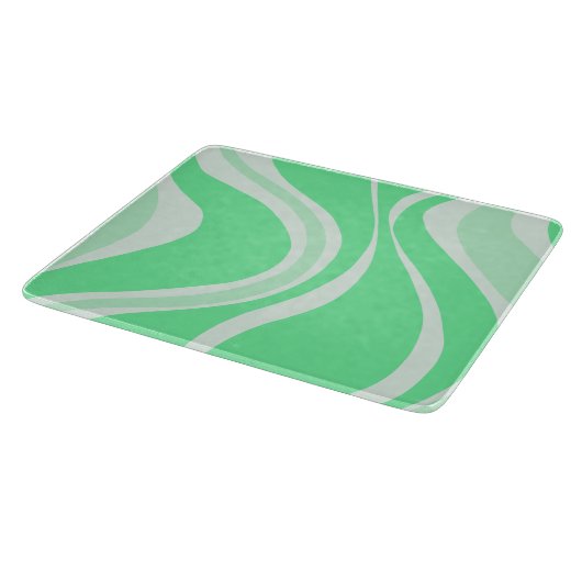 Groene golvende snijplank (Hoek)