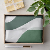 Groene golvende strepen tissuepapier (Geschenk)