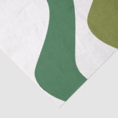 Groene golvende strepen tissuepapier (Detail)