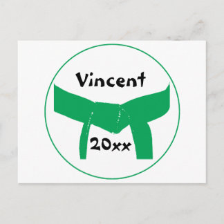 Groene gordel voor krijgskunst briefkaart
