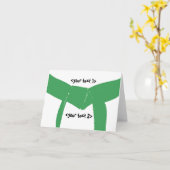 Groene gordel voor krijgskunst kaart (Gele Bloem)