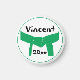 Groene gordel voor krijgskunst magneet