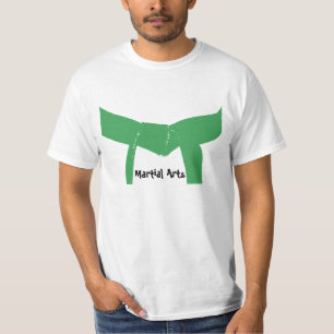 Groene gordel voor krijgskunst t-shirt