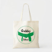 Groene gordel voor krijgskunst tote bag (Voorkant)