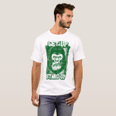 Groene gorilla illustratie sta op t-shirt (Voorkant volledig)