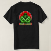 Groene Gorilla Vector Art T-shirt (Design achterkant)