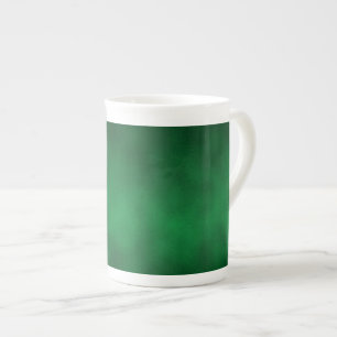 Groene Gothische Ombre Achtergrond Kunst Porselein Kop