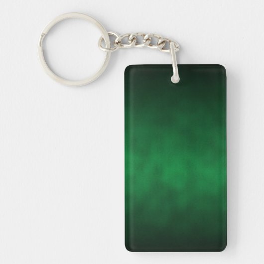 Groene Gothische Ombre Achtergrond Kunst Sleutelhanger (Voorkant)