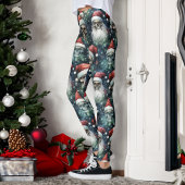 Groene Gotische Kerstschedels Kerstman Hoeden Goth Leggings