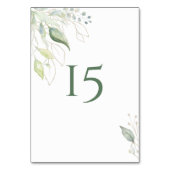 Groene Goud Botanische Bladeren Waterverf Kaart (Achterkant)