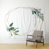 Groene Goud Huwelijk Achtergrond Fotocabine Wandkleed (In Situ (horizontaal))