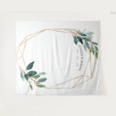 Groene Goud Huwelijk Achtergrond Fotocabine Wandkleed (Voorkant (horizontaal))