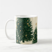 Groene Goud Kerstbomen Koffiemok (Links)