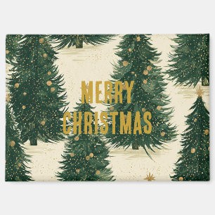 Groene Goud Kerstbomen Magneet