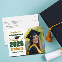 Groene Goud Klas van 2026 Afstudeerfoto Afstuderen