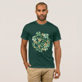 Groene Goud Klaver   T-shirt (Voorkant volledig)