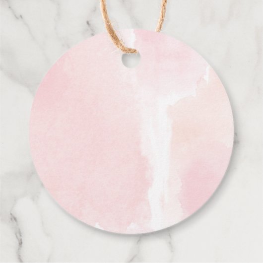 Groene goud roze eucalyptus bruidsfeest bedankjes labels (Achterkant)