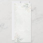 Groene goudbladeren Bachelorette Weekend Itinerary Kaart (Achterkant)