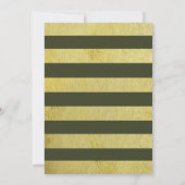 Groene goudbloem Glitter Vrijgezellenfeest Decorat Kaart (Achterkant)