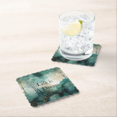 Groene goudbomen kartonnen onderzetters (Insitu)