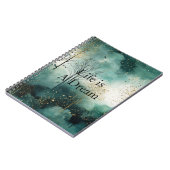 Groene goudbomen notitieboek (Linkerzijde)