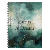 Groene goudbomen notitieboek (Voorkant)