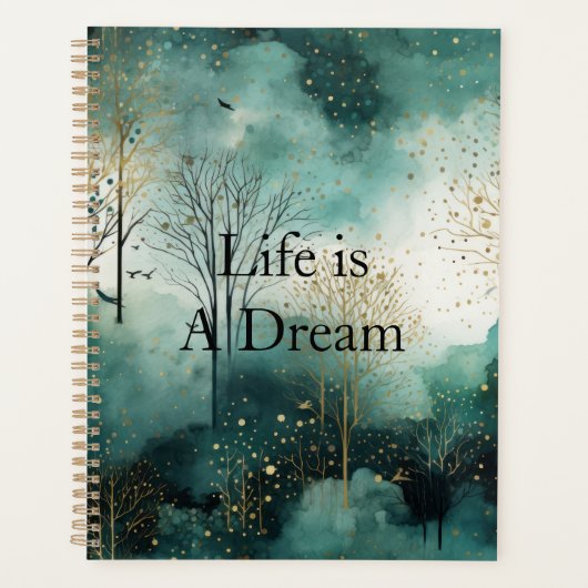 Groene goudbomen planner (Voorkant)