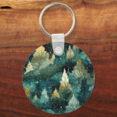 Groene goudbomen sleutelhanger (Achterkant)