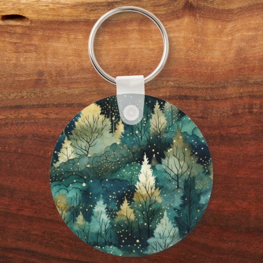 Groene goudbomen sleutelhanger (Achterkant)