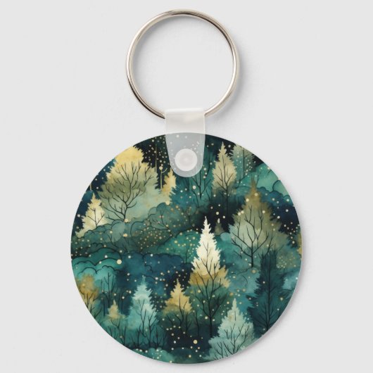 Groene goudbomen sleutelhanger (Achterkant)